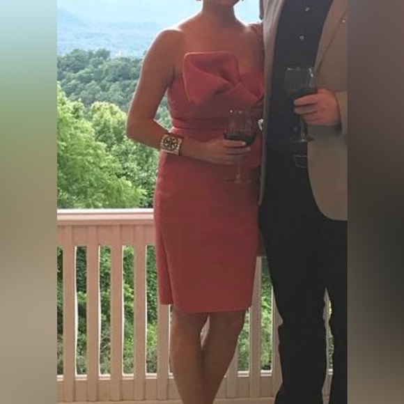 Strapless dress with Bow - Picture 2 of 2